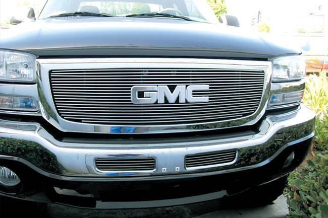 T-Rex Grilles - 1 Pc Horizontal Aluminum Billet Grille Overlay - with logo opening - 21200