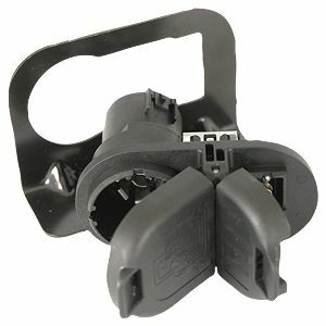 Husky Towing - 17363 4 Way Flat & 7 Way Rnd Utilizes OEM Connectors With Snap Fit Bracket W/O Screws
