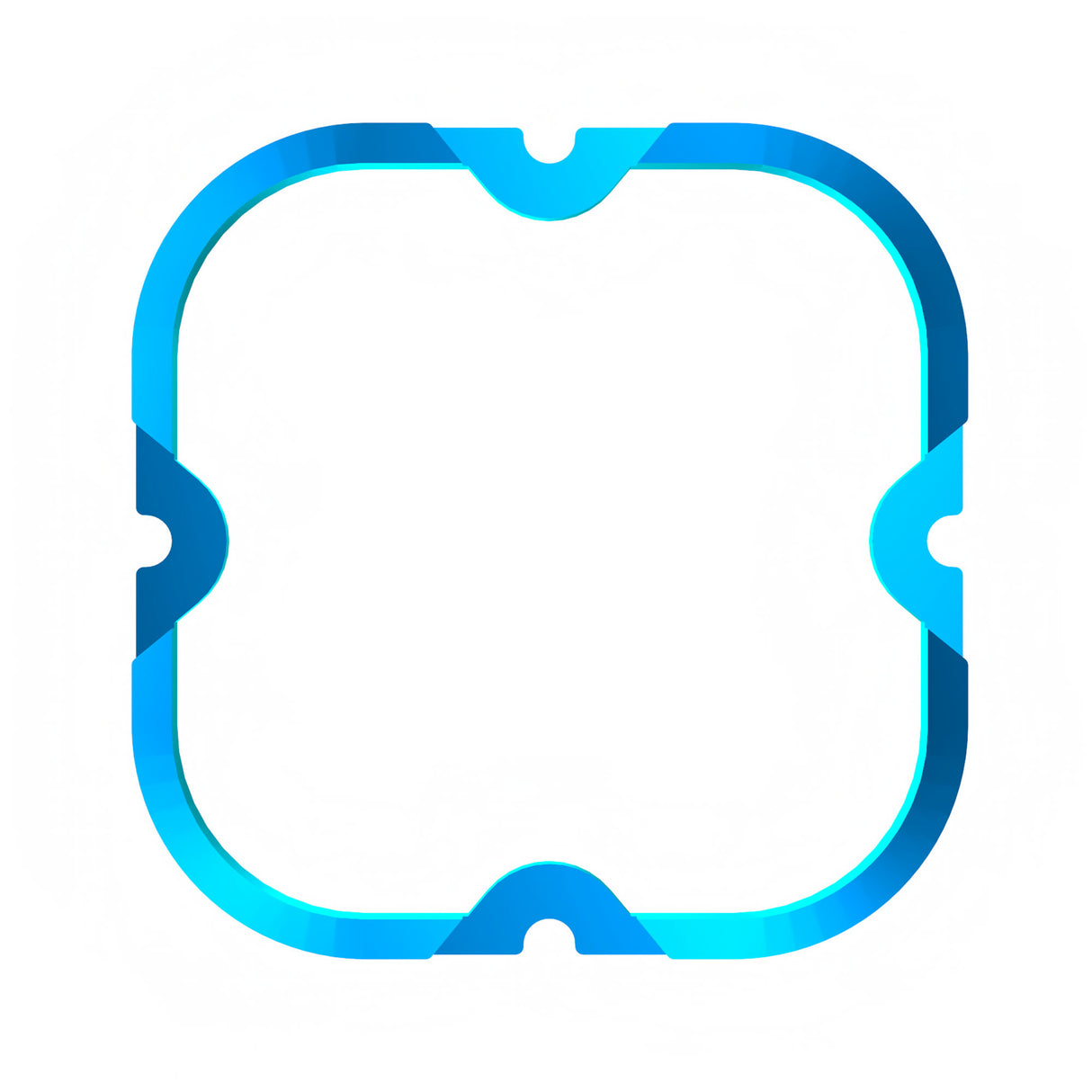 KC HiLiTES 30572 KC Bezel Ring KC FLEX ERA 4 Blue 1PC