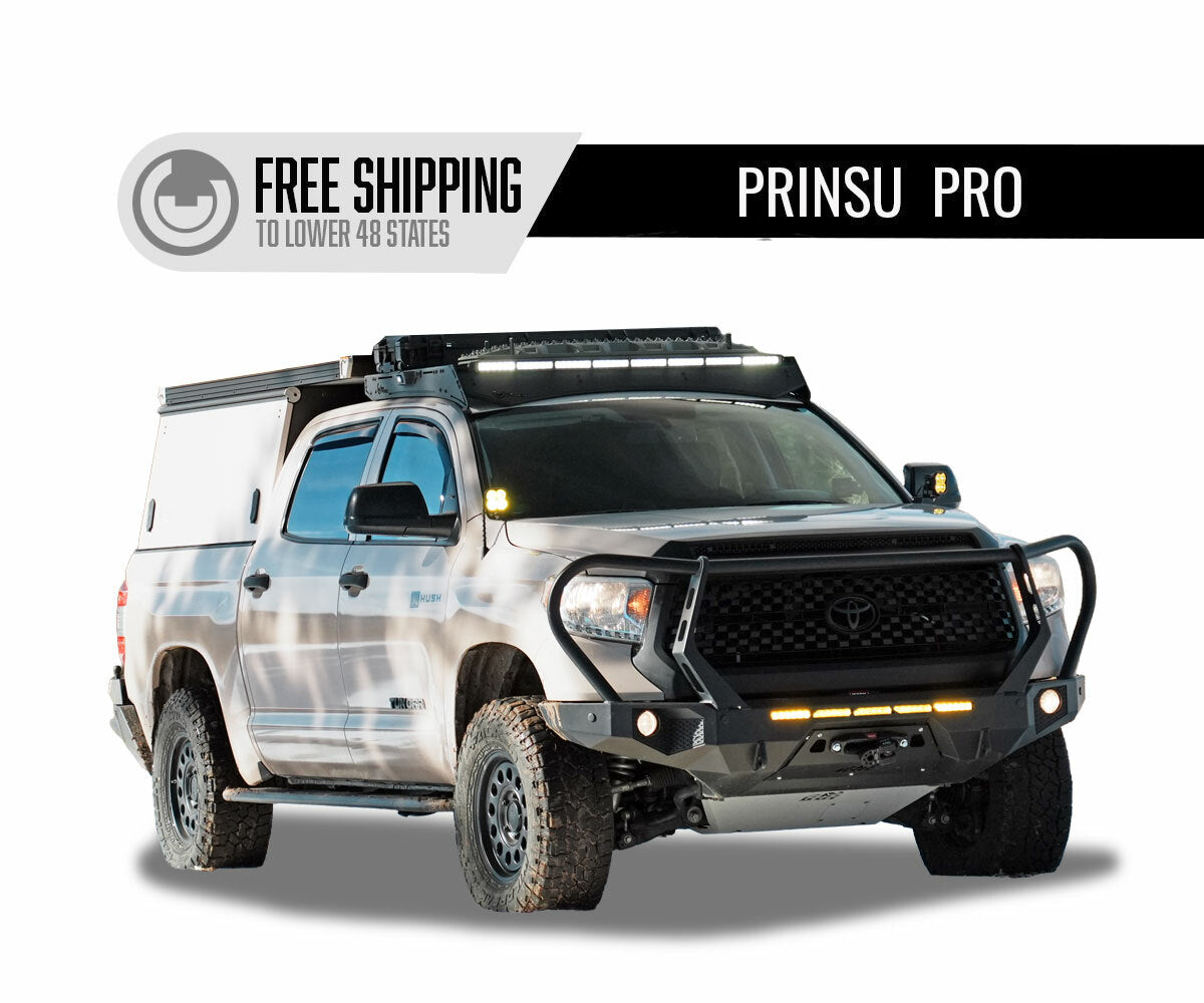 Prinsu - Toyota Tundra 2nd Gen CrewMax Camper Pro Roof Rack | 2007-2021 - Cut out - 400-002-012-037