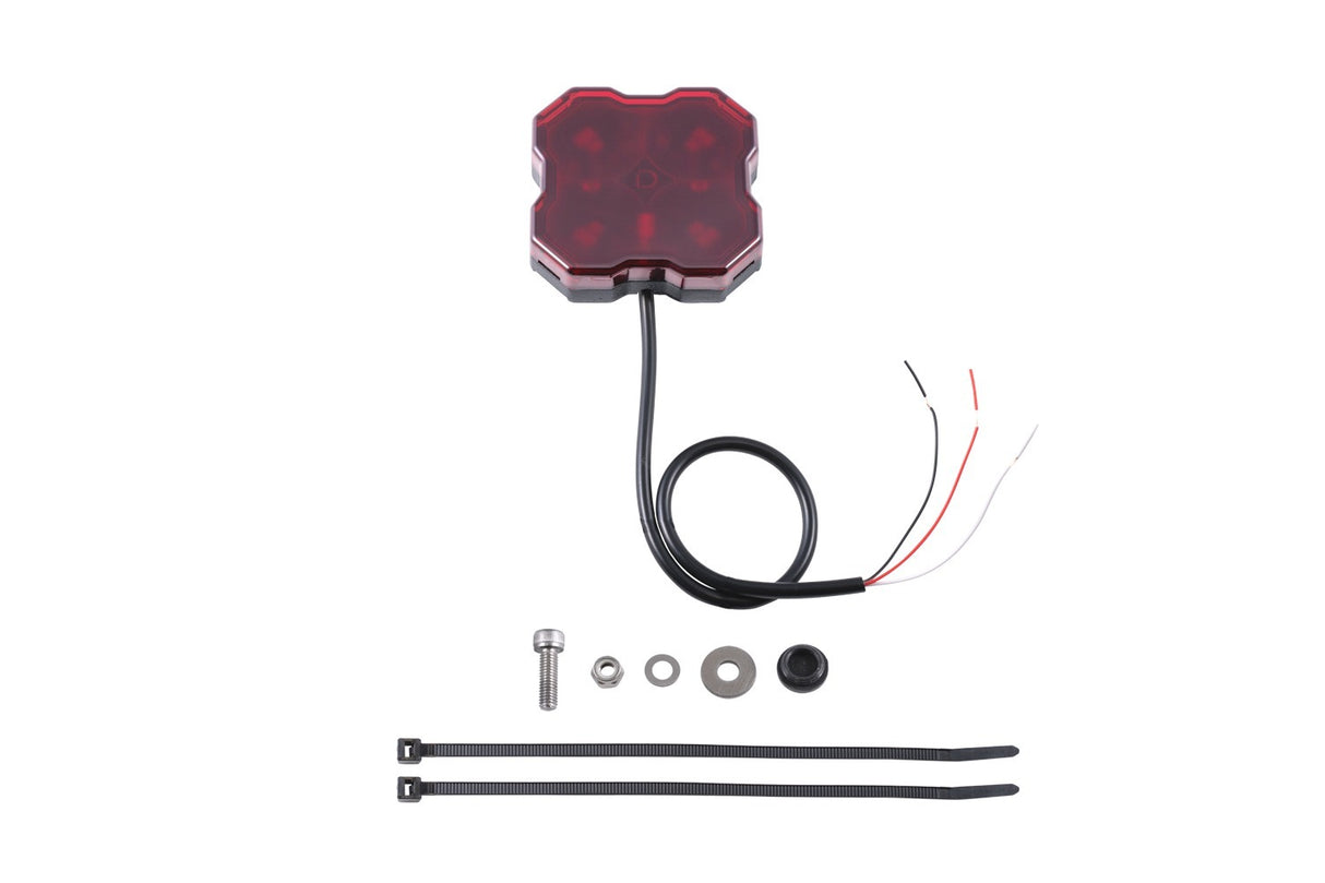 Diode Dynamics - Stage Series Single-Color LED Rock Light, Red Hookup (one) - DD7431