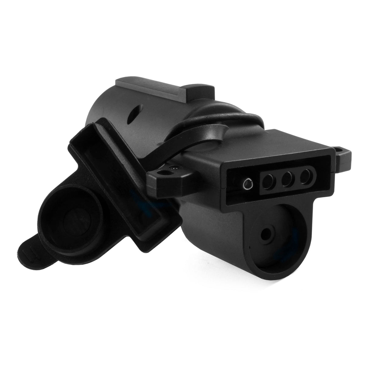 Curt - Adapter with Backup Alarm (7-Way RV Blade Vehicle to 4-Way Flat Trailer) - 57724