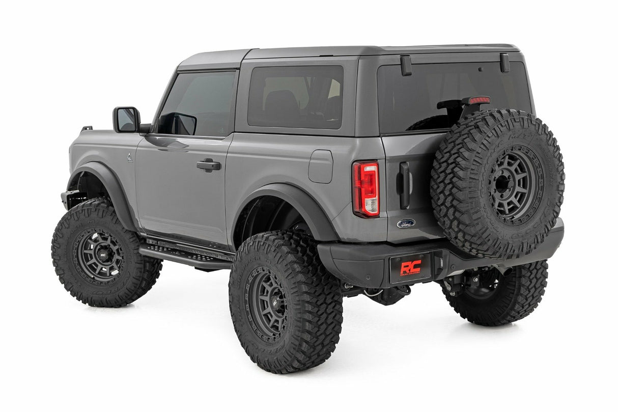 Rough Country - OV2 Running Boards - Side Step Bars - 2-Door - Ford Bronco (2 Door) (21-24) - 14004