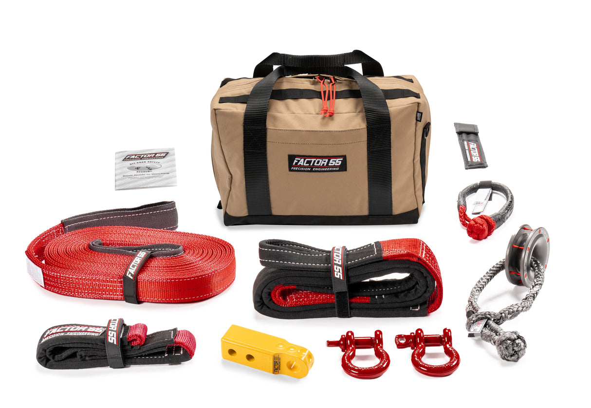 Factor 55 00475-03-MEDIUM SAWTOOTH WINCH ACCESSORY KIT (YELLOW HITCHLINK AND MED BAG)
