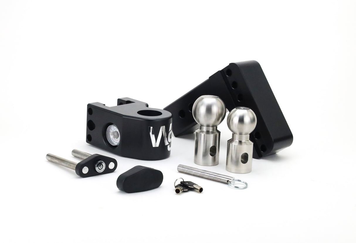 Weigh Safe Cerakoted 4" Drop Hitch with 2.5" Shank - WS4-2.5-CER-BLA