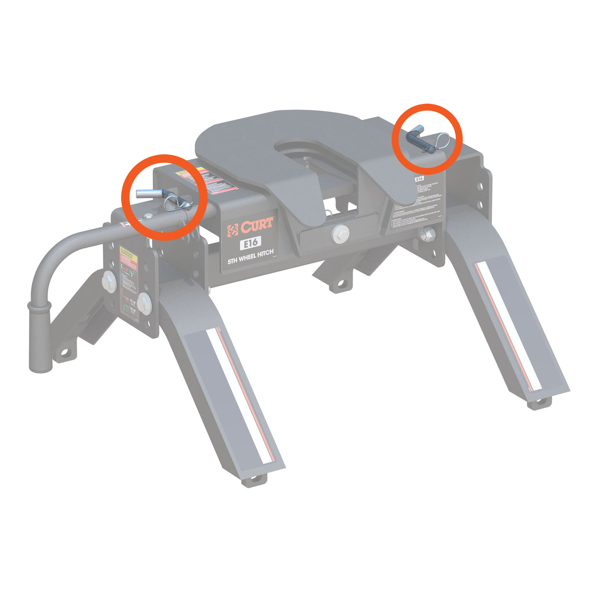 Curt - Replacement E16 5th Wheel Head Attachment Pins - 19226