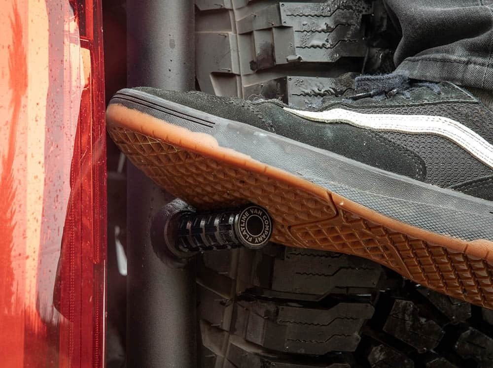 Flatline Van Co. - 2019-2025 Mercedes-Benz Sprinter Rear Ladder and Tire Carrier - SP1128B