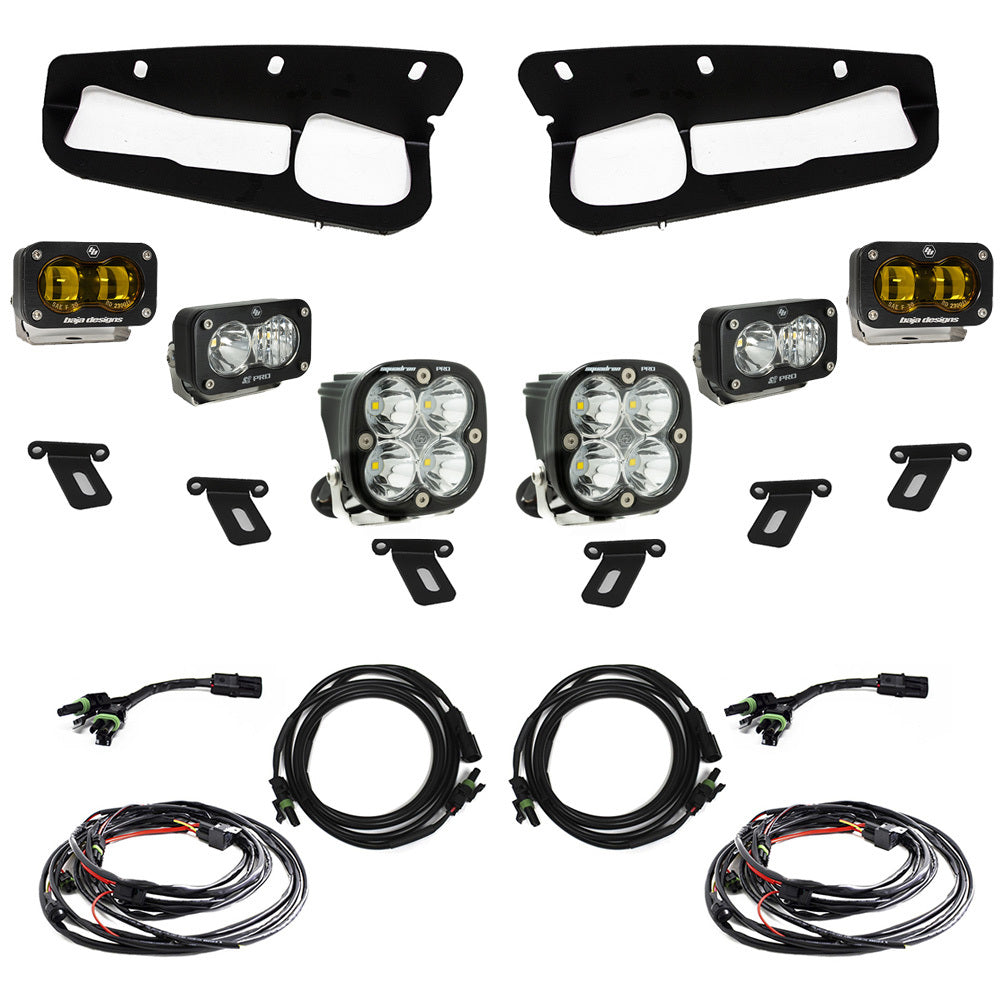 Baja Designs - Baja Designs - 448179 - Ford Bronco S2 SAE ?Pro? Fog Pocket Light Kit