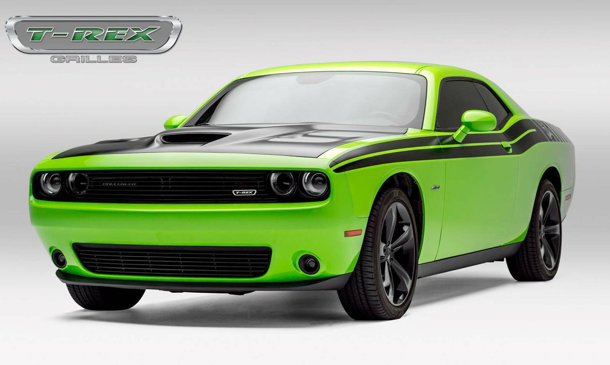 T-Rex Grilles - 1 Pc Horizontal Aluminum Billet Bumper Grille Overlay - 25419B
