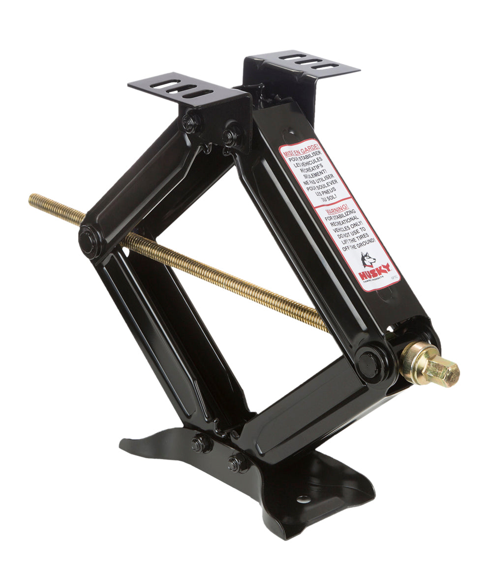 Husky Towing 88134 Scissor Mechanical 5000 LB Capacity 20" Height Powder Coated Black Steel 2 Pack