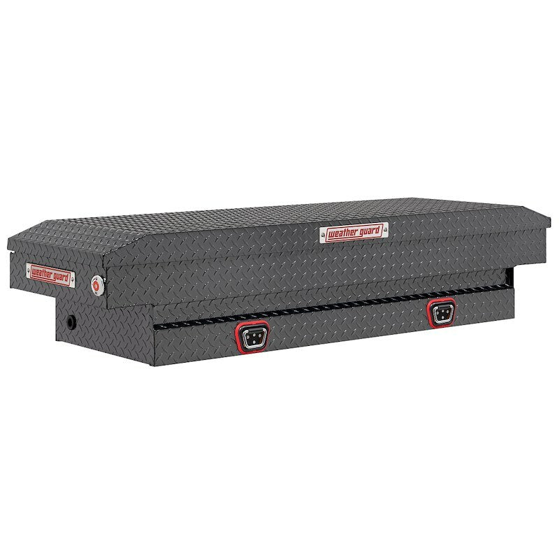 Weather Guard - Model 154-6-04 Saddle Box, Aluminum, Compact, Gunmetal Gray, 7.0 cu ft - 154-6-04