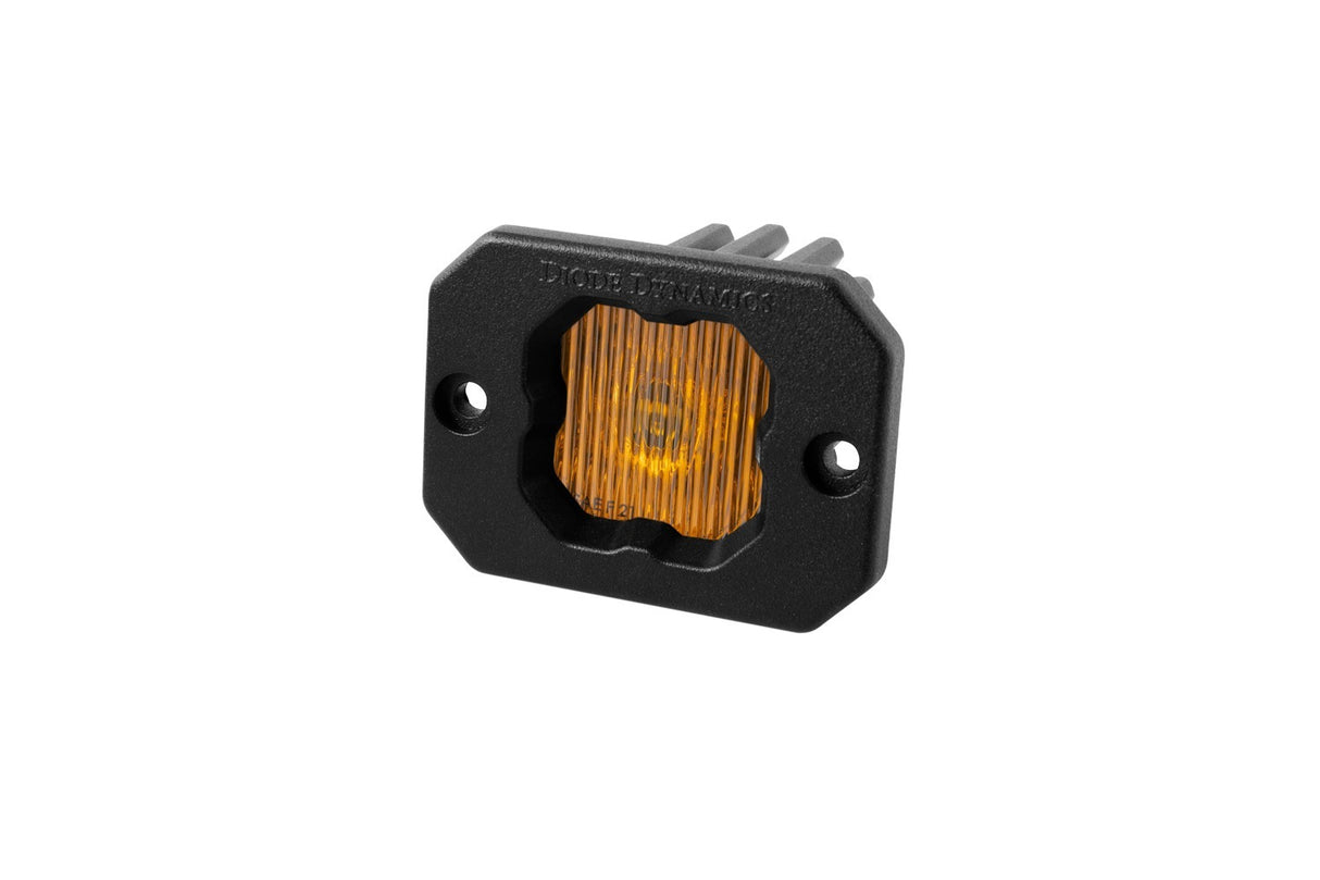 Diode Dynamics - Stage Series C1 LED Pod Yellow SAE Fog Flush ABL (one) - DD6851S