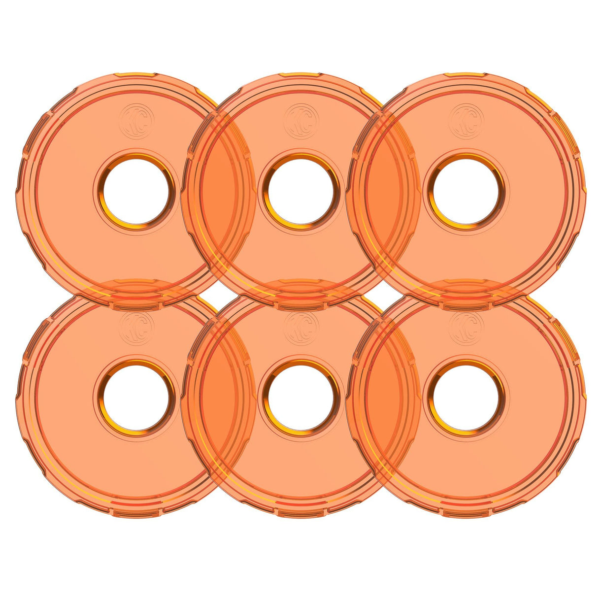 KC Hilites - Cyclone V2 LED - Replacement Lens - Amber - 6-PK - 4412