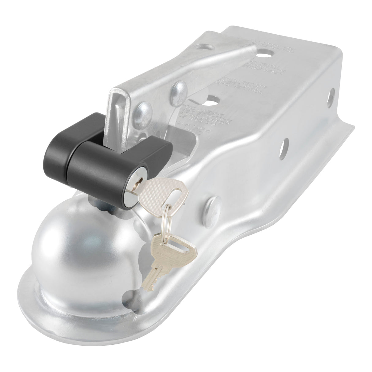 Curt - Coupler Lock (1/4" Pin, 3/4" Latch Span, Padlock, Black) - 23521