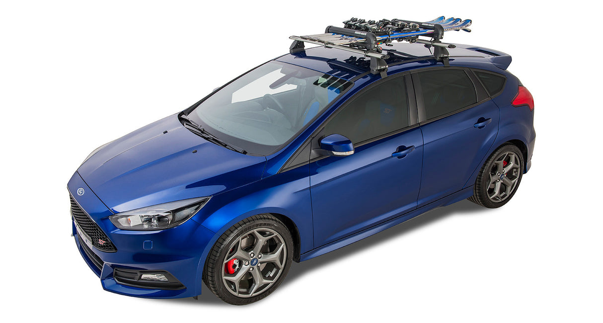 Rhino Rack - Roof Top Ski and Snowboard Carrier - 4 Skis or 2 Snowboards - 574