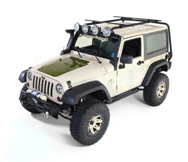 Rugged Ridge - Rugged Ridge 11703.01 Sherpa Roof Rack; 07-18 Jeep Wrangler JK, 2 Door - 11703.01