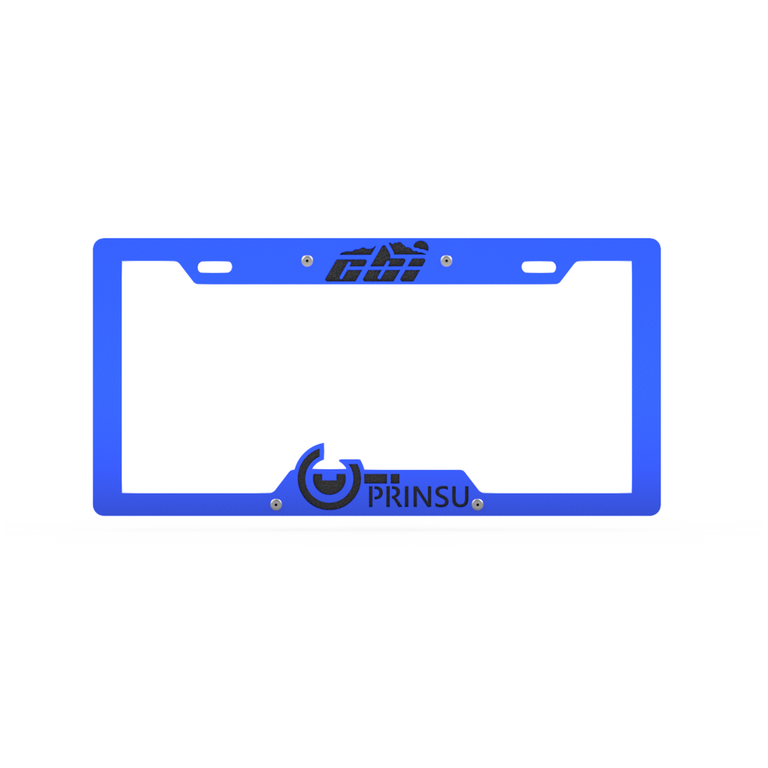 Prinsu - License Plate Cover - Black/Grey - 600-000-000-147