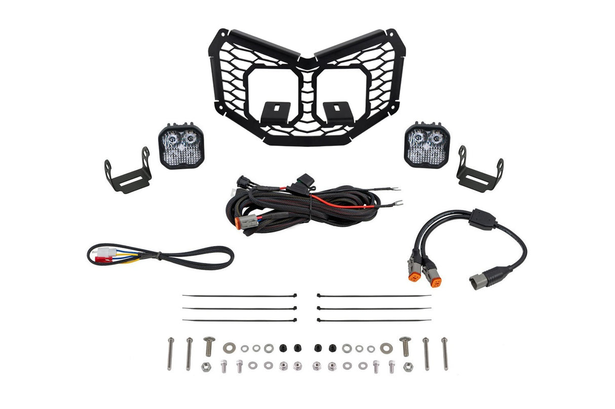 Diode Dynamics DD7882 Allows for installation of SS3 LED pods in front grille.