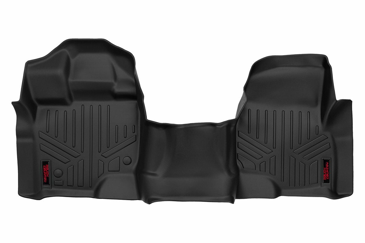 Rough Country Floor Mats - Front - Over Hump - Ford F-150 (15-23) F-150 Lightning (2022) - M-5115