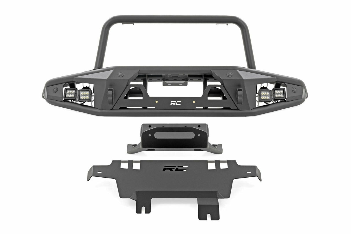 Rough Country - Front Bumper - Tubular - w Winch Plate - Ford Bronco (21-23) - 51205