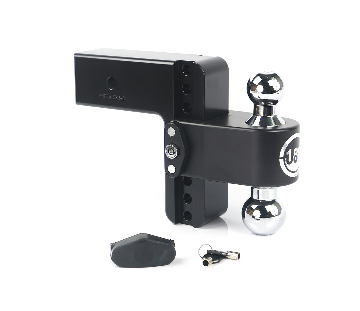 Weigh Safe 6" Drop Hitch with 3" Shank - WS6-3-CER-BLA