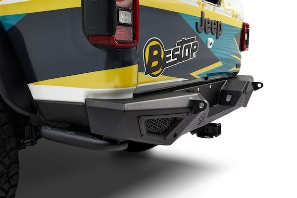 Bestop - 44963-01 - HighRock 4x4 Granite Series Rear Rock Rail