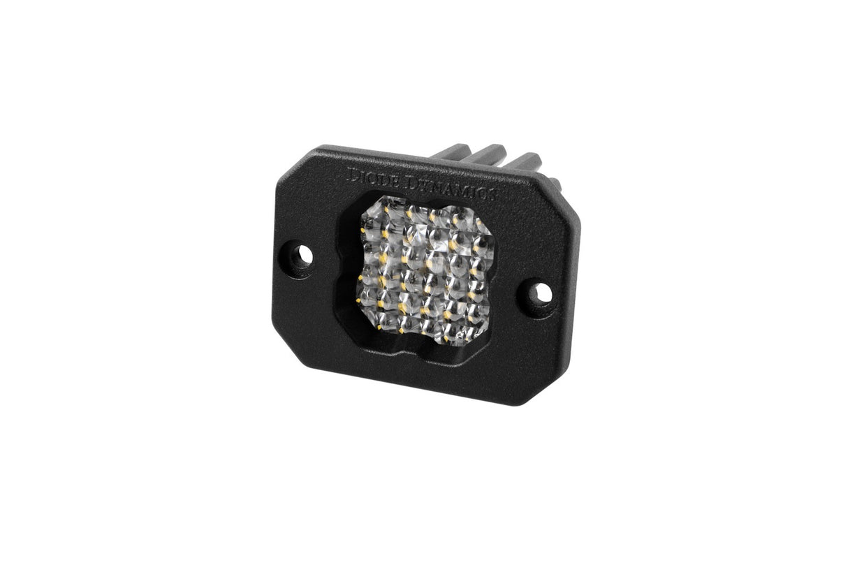 Diode Dynamics - Stage Series C1 LED Pod Sport White Flood Flush RBL (single) - DD6471S