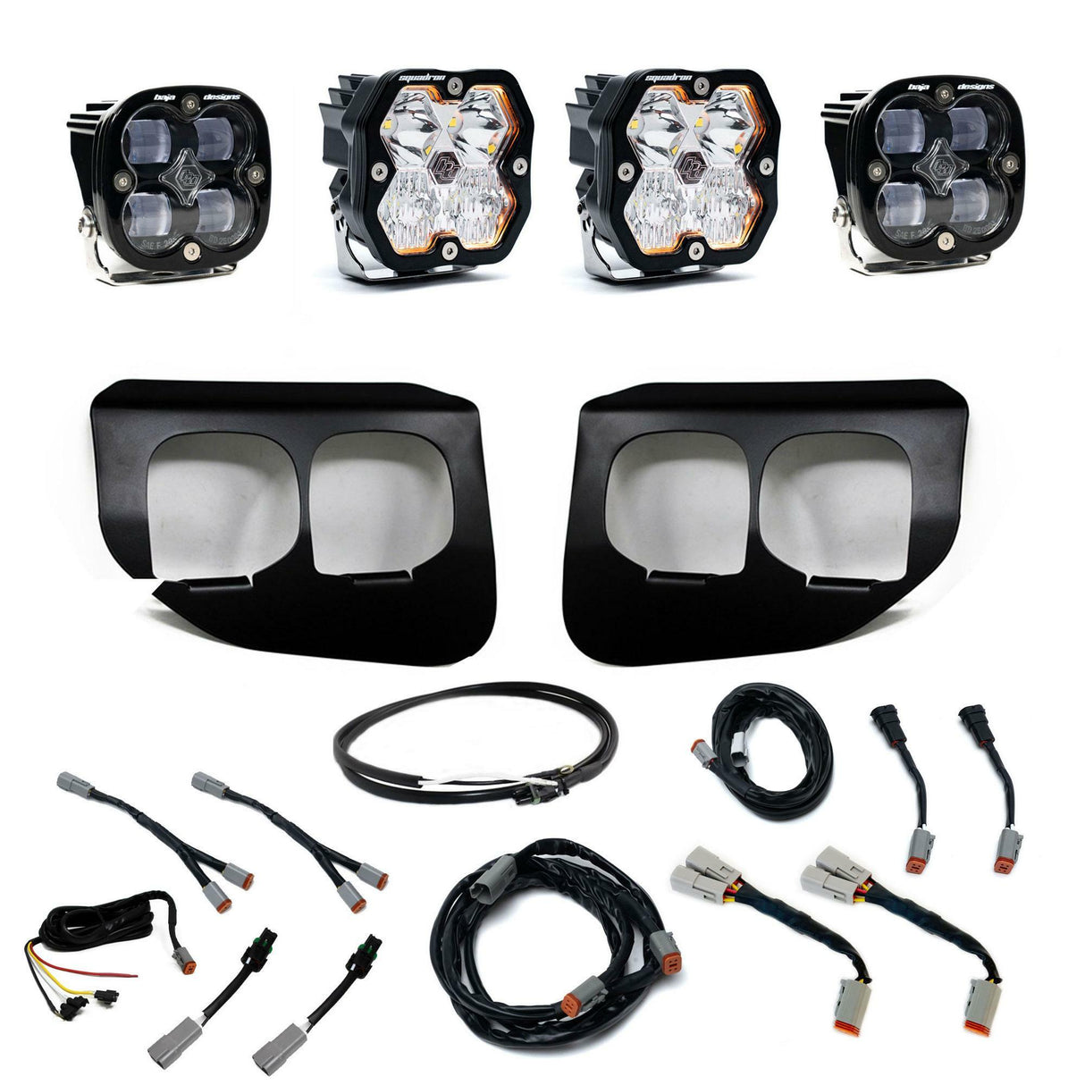 Baja Designs - 44-0041-UP Squadron 2.0 Sport/Squadron SAE Dual Fog Pocket Light Kit