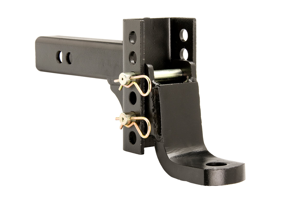 Husky Towing - 33108 For 2" Recvr 6K Gross Wt Adjust Drop Or Rise Accepts 1" Shank W/O Ball Blk Steel