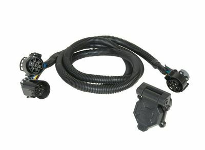 Husky Towing - 30342 5th Wheel Wire Harness 7 Way Blade With Reinforced 90 Deg Plugs Into OEM Wiring