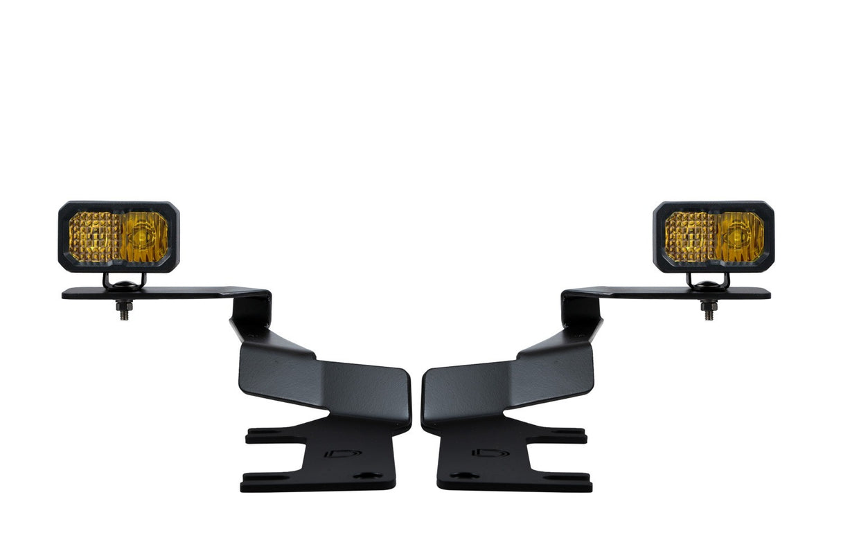 Diode Dynamics - LED Ditch Light Kit for 2017-2022 Ford Super Duty, C2 Sport Yellow Combo - DD7553