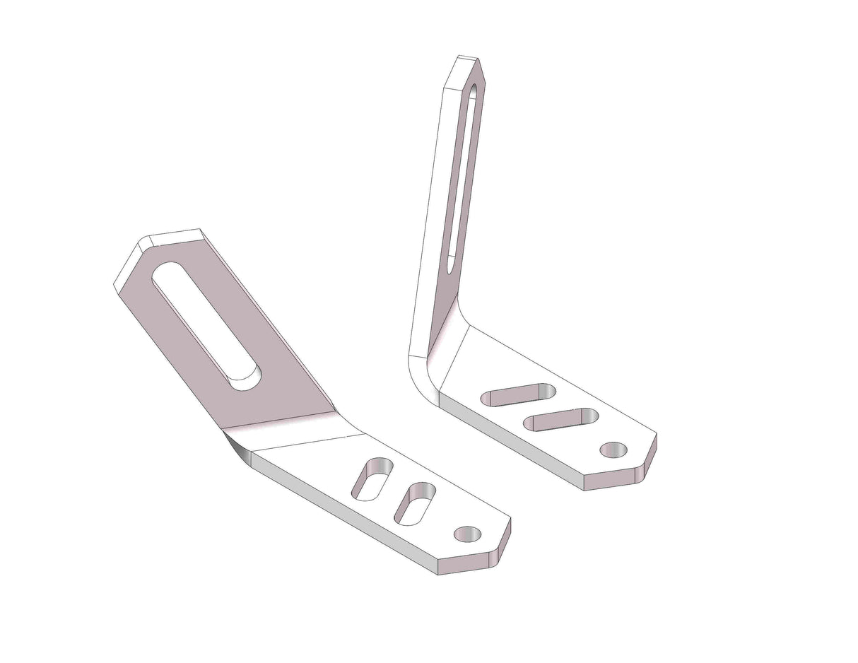 Husky Towing 31401 Replacement Right and Left Angle Brackets Used In Base Rail Installation