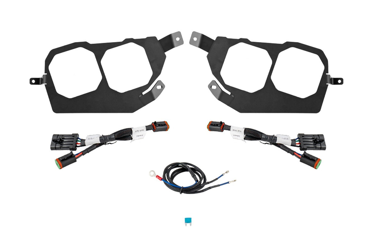 Diode Dynamics - SS3 LED Headlight Mounting Bracket Kit for 2014-2023 Polaris RZR XP - DD7842P