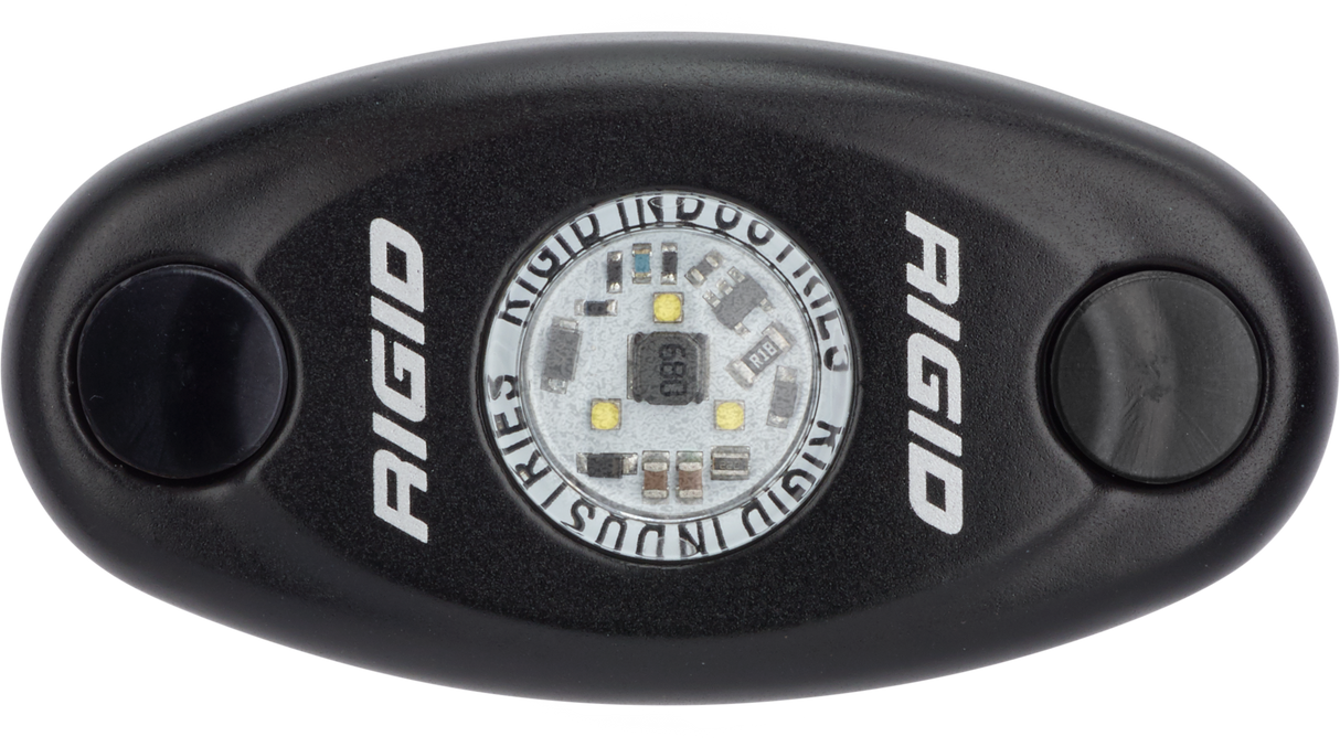 RIGID A-Series LED Light, Low Power, Natural White, Black Housing, Single