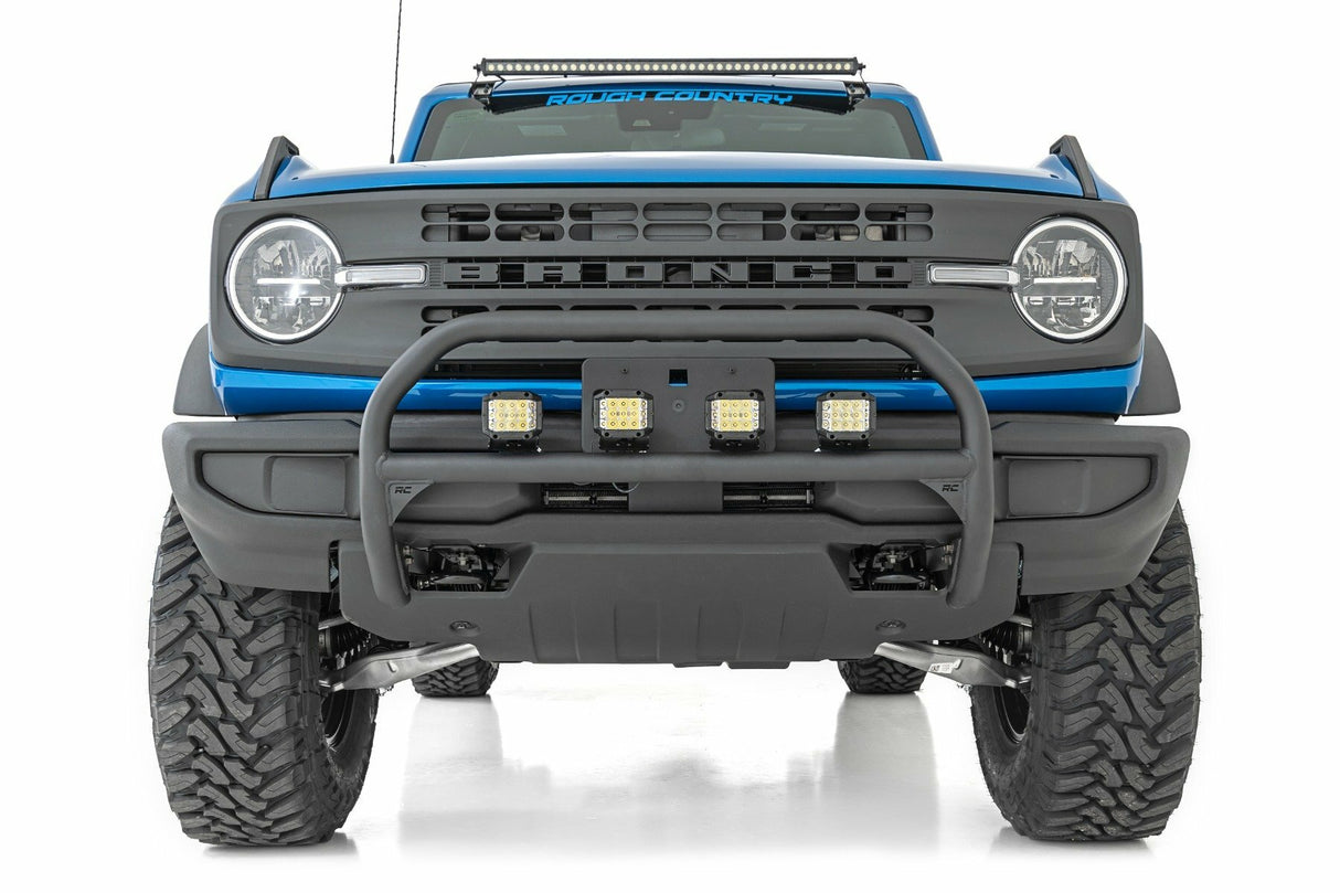 Rough Country - Nudge Bar - 20 Inch Black Single Row LED - Ford Bronco 4WD (21-23) - 51046