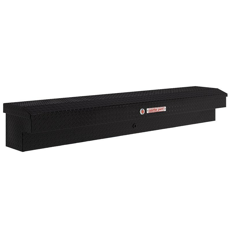 Weather Guard - Model 164-5-04 87in Lo-Side Box, Aluminum, Gloss Black, 7.0 cu ft - 164-5-04