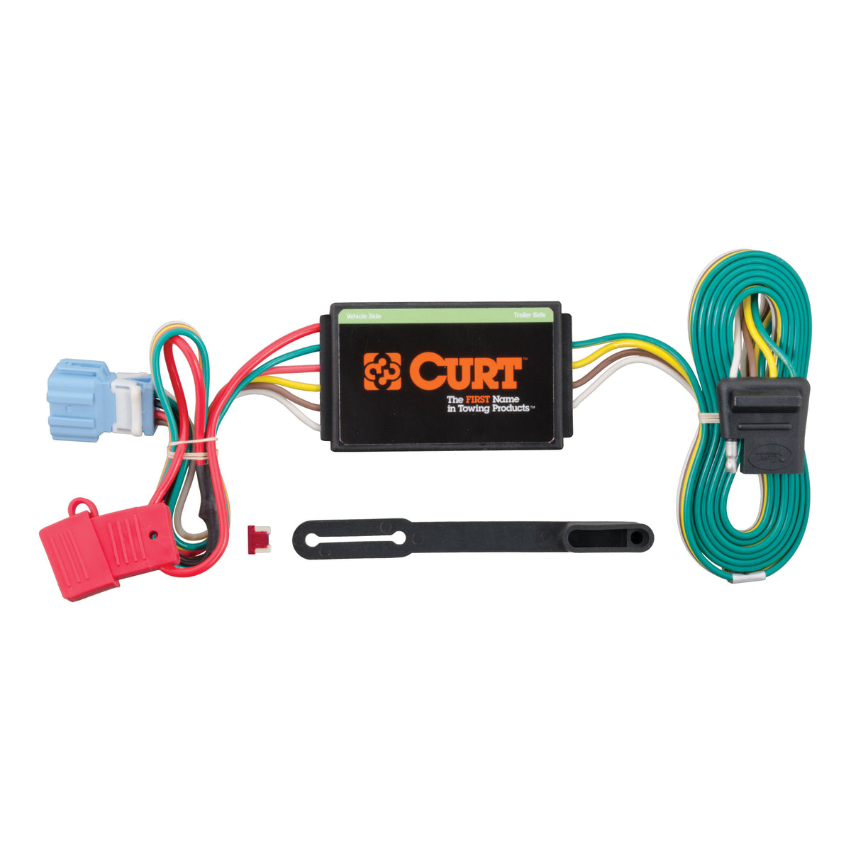 Curt - Custom 4-Flat, Select Honda Accord Crosstour, Acura RDX, Tow Package Required - 56008