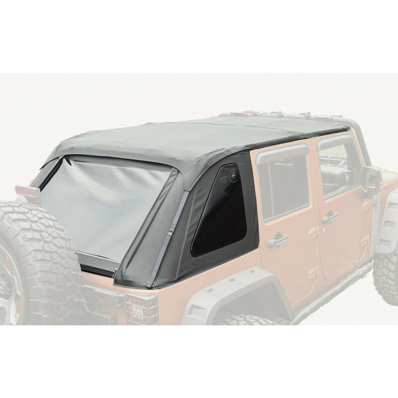 Rugged Ridge - Bowless Top, Black Diamond, 4-Door; 07-16 Jeep Wrangler JKU - 13750.38