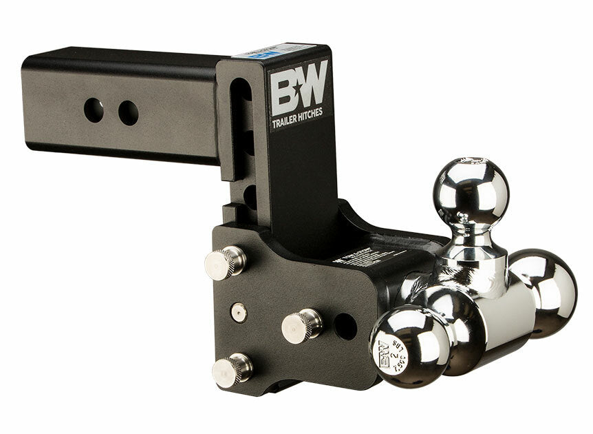 B&W Trailer Hitches - TS20048B 2.5 Model 8 Blk Tow & Stow Tri Ball