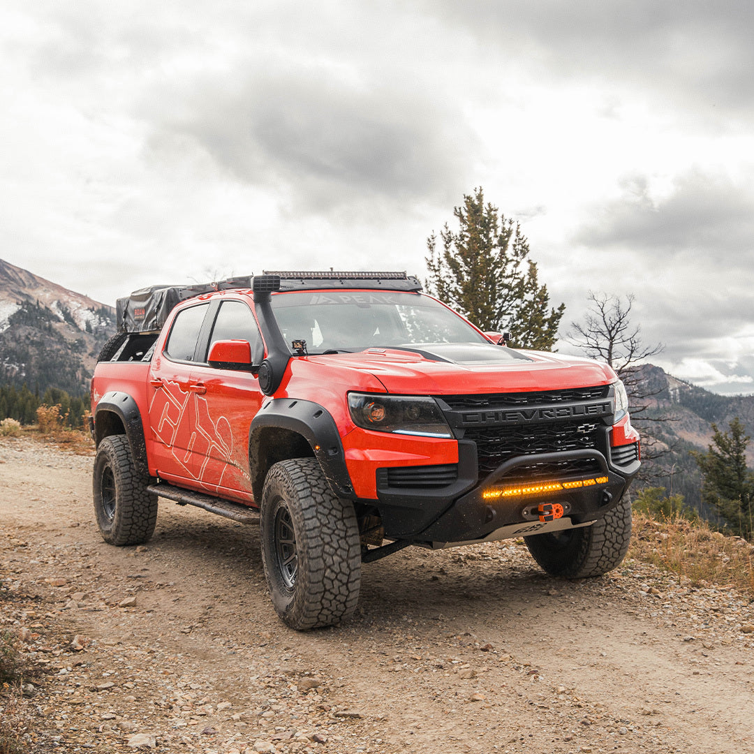 CBI - 2nd Gen Chevy Colorado Rock Sliders | 2015-2022 Powder Coated Black - 300-000-018-048