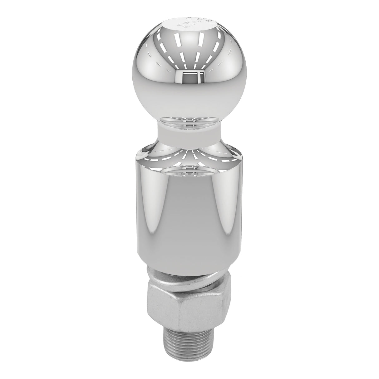 Curt - 2" Trailer Ball (1" x 2-1/8" Shank, 2" Rise, 6,000 lbs., Chrome) - 40034