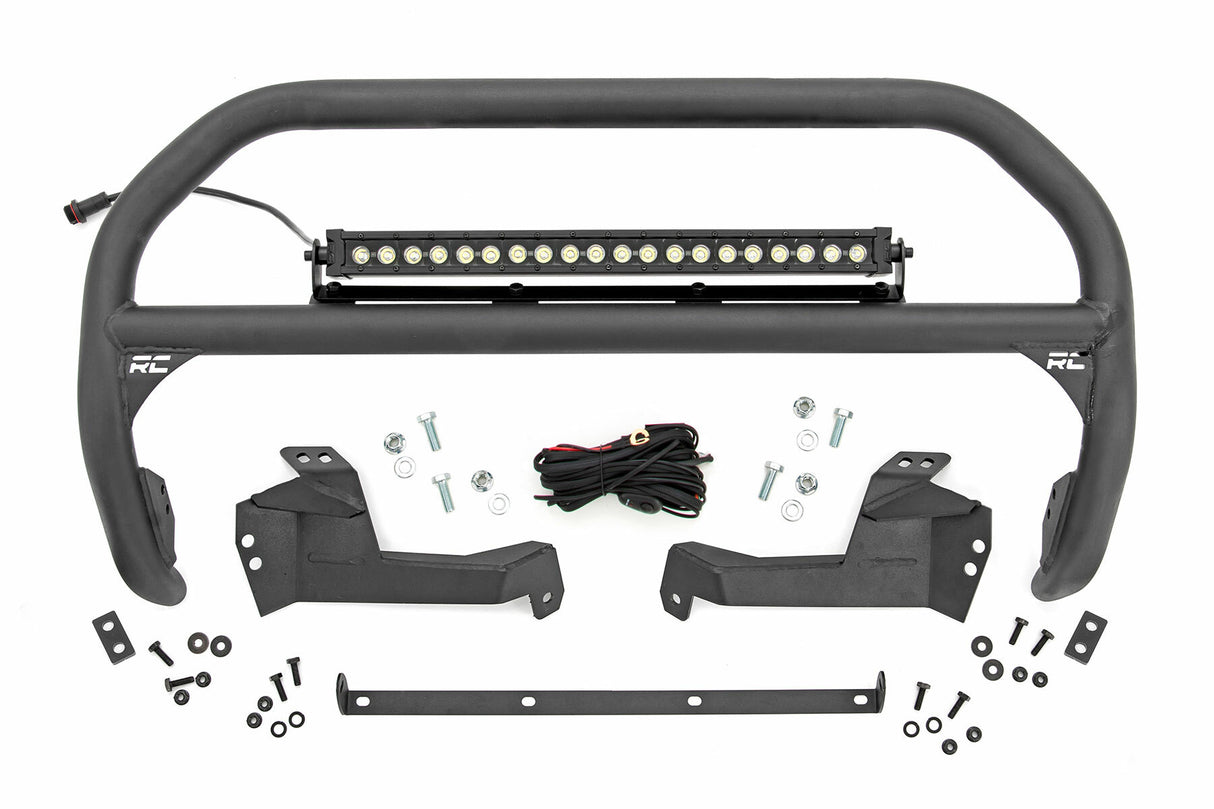 Rough Country - Nudge Bar - 20 Inch BLK DRL Single Row LED - Ford Bronco Sport (21-23) - 51042