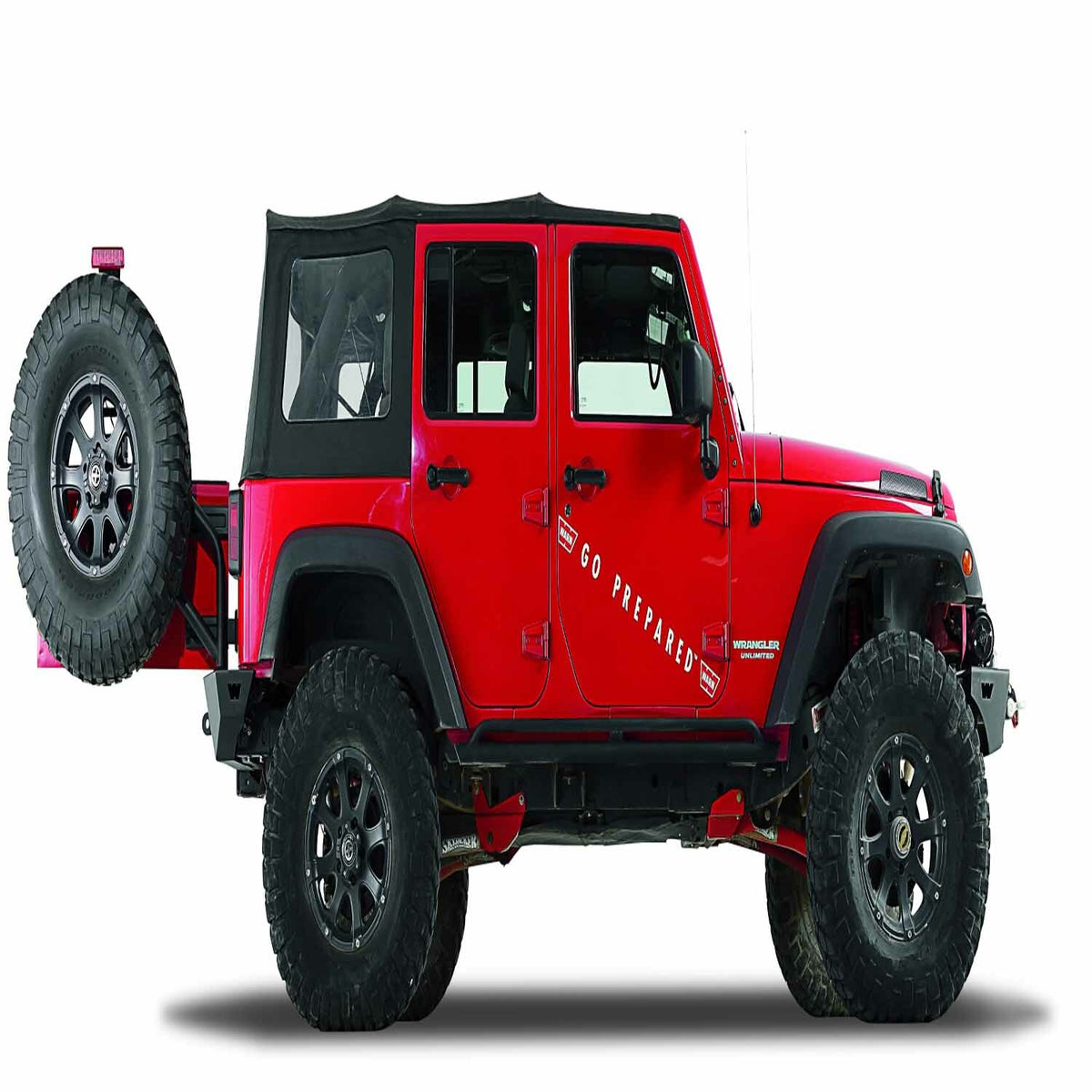 Warn - 89800 Rear; Up to 40 Inch Tire; Black; Steel; For Bumper 89525