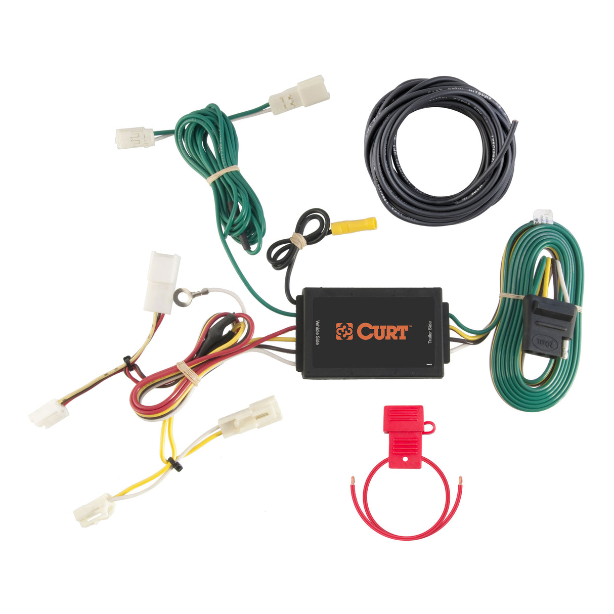 Curt - Custom Wiring Harness, 4-Way Flat Output, Select Toyota Sienna - 56106