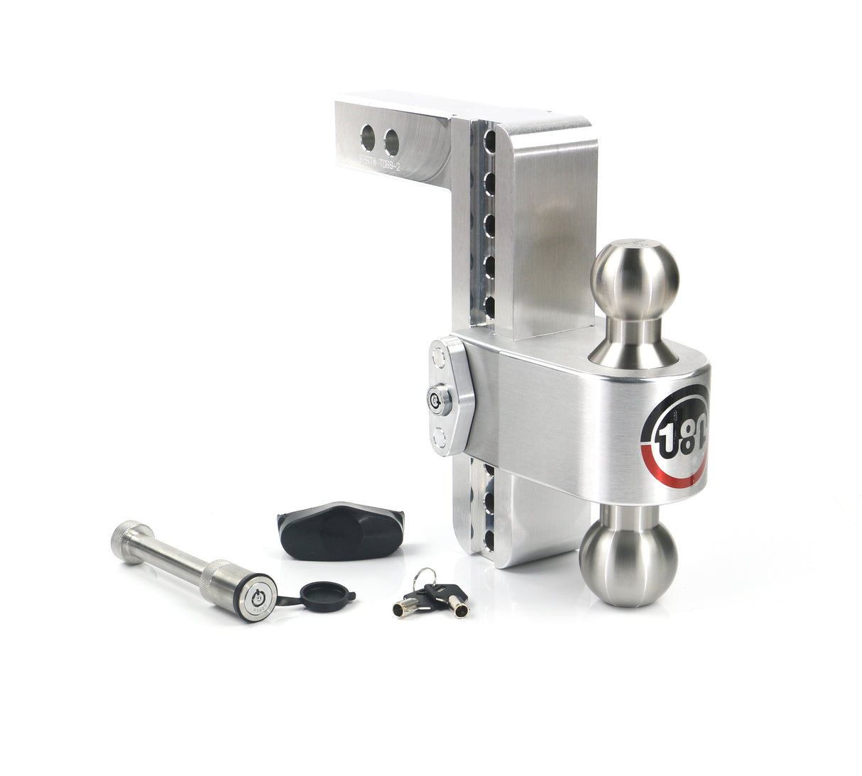 Weigh Safe - LTB8-2-KA Turnover Ball 8" Drop Hitch with 2" Shank; Keyed alike; WS05 Included