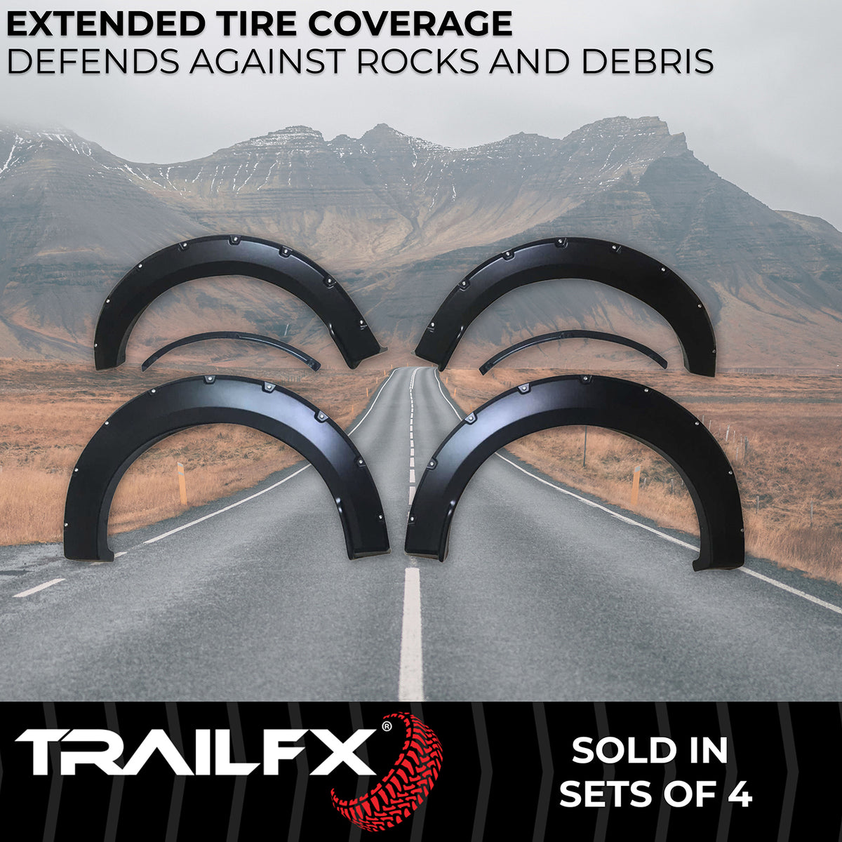 TrailFx - Pocket Style Fender Flares for Ford F150 (TFF3003S)