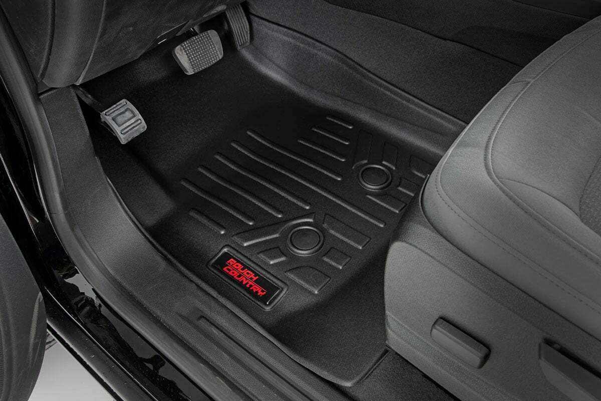 Rough Country Floor Mats - FR & RR - Crew - Chevy GMC Canyon Colorado (15-22) - M-21513