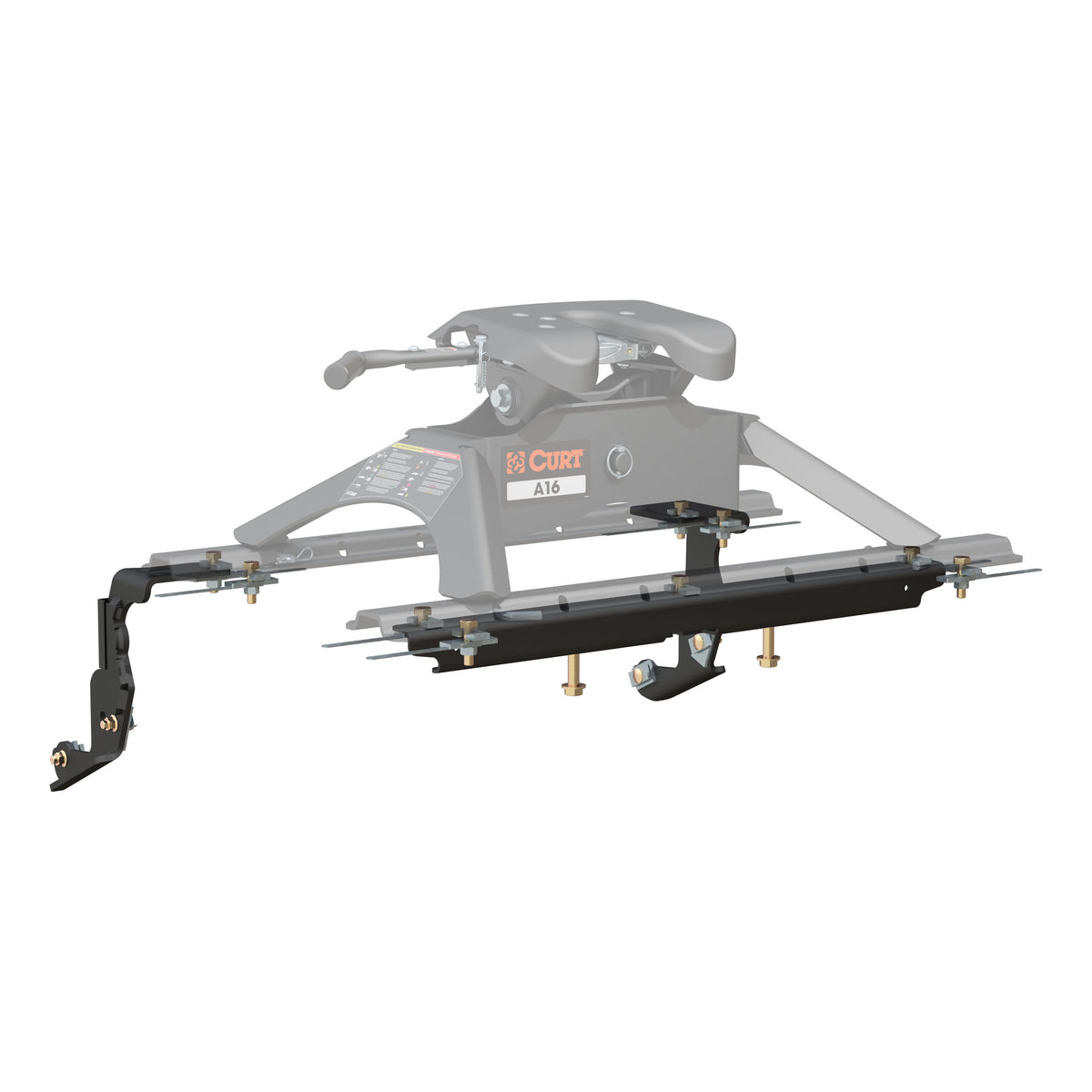 Curt - Custom 5th Wheel Brackets, Select Ram 1500 with Factory Air Suspension - 16444