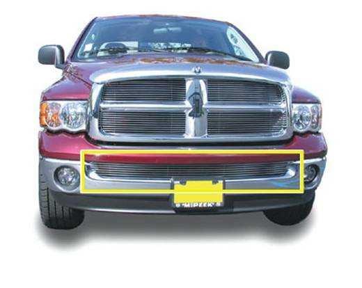 T-Rex Grilles - 1 Pc Horizontal Aluminum Billet Bumper Grille Bolt-On - 25465