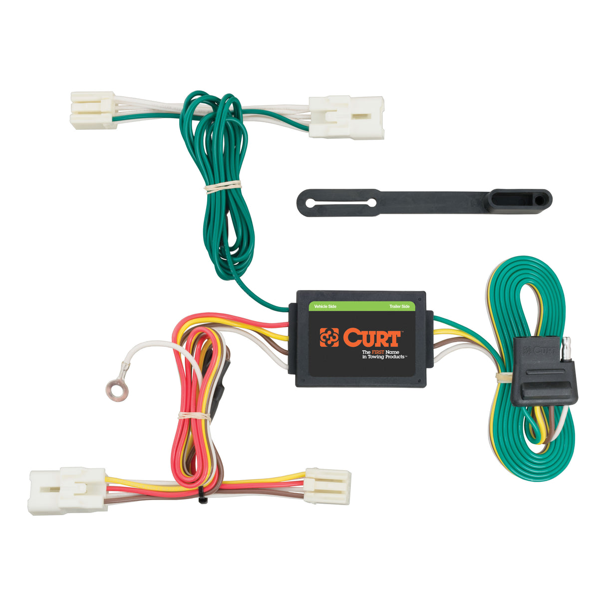 Curt - Custom Wiring Harness, 4-Way Flat Output, Select Hyundai Accent Hatchback - 56254